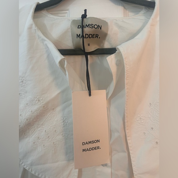 Damson Madder Mimi mini dress off-white Broderick NWT - Picture 5 of 9